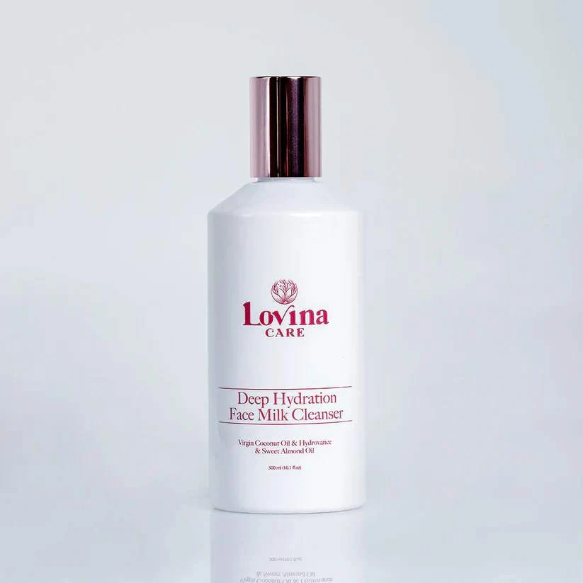 🥥 حليب تنظيف الوجه بالترطيب العميق –Lovina care